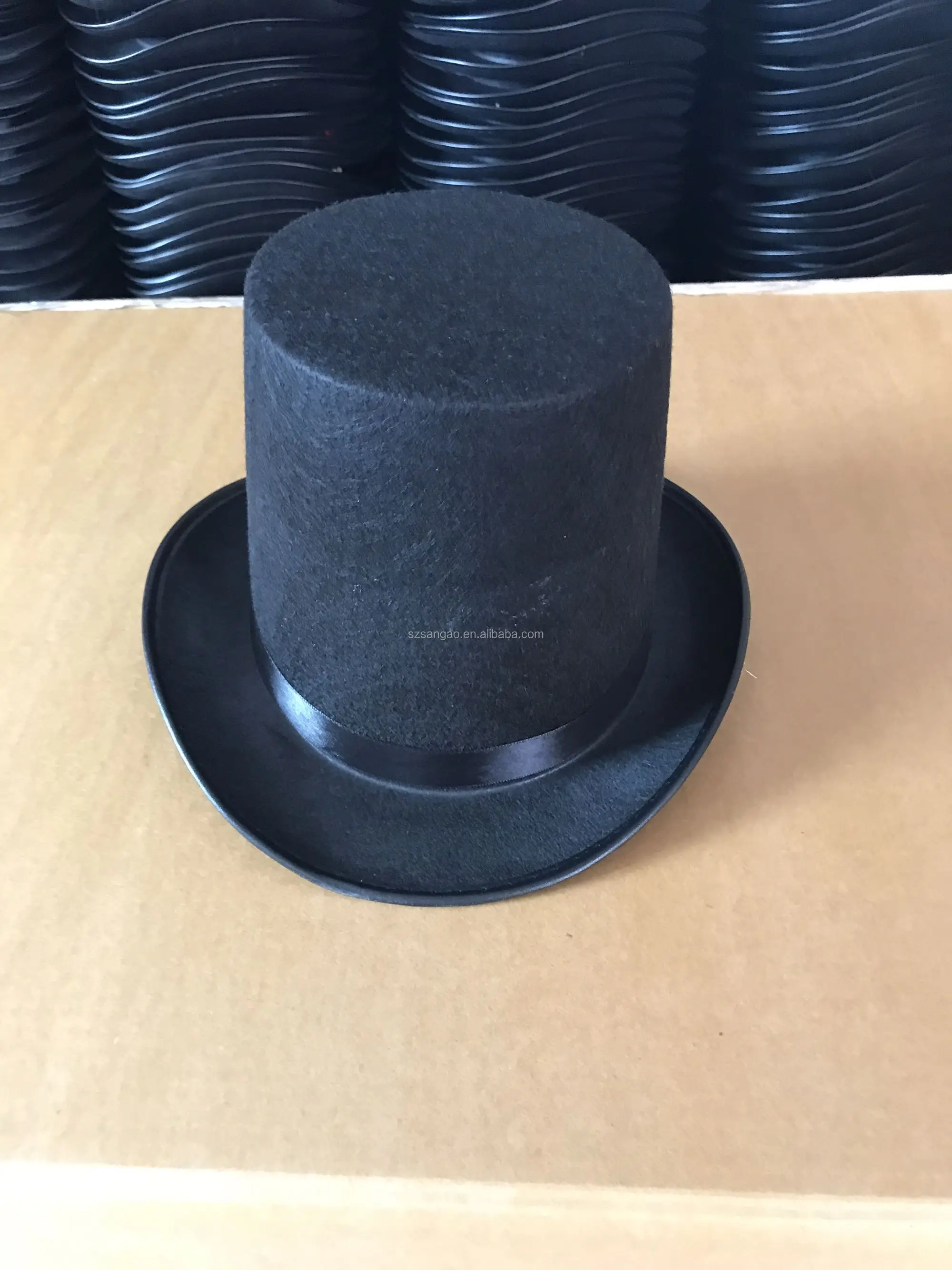 wholesale perfect wool felt short top hat with cheap price