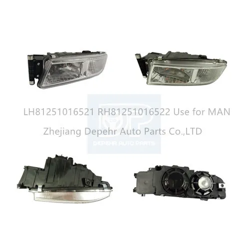  81251016521 81251016522 передняя противотуманная фара для грузовика Depehr MAN TGX TGS 24 В пластиковая