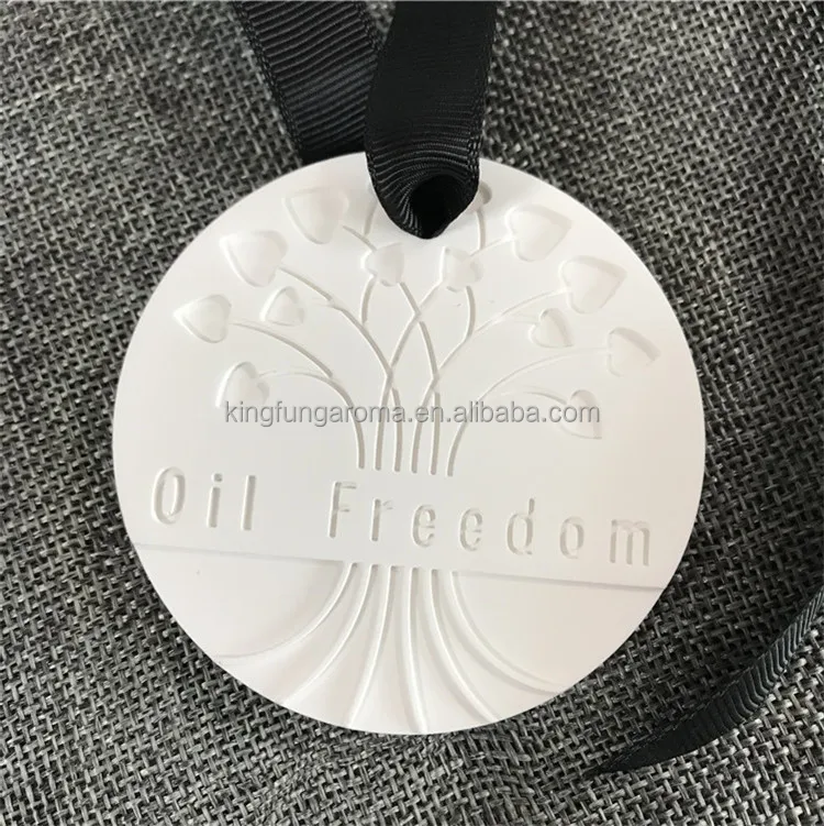 
HK Customized Round Budda Shape Handmade Ceramic Aroma Stone Diffuser Air Freshener 