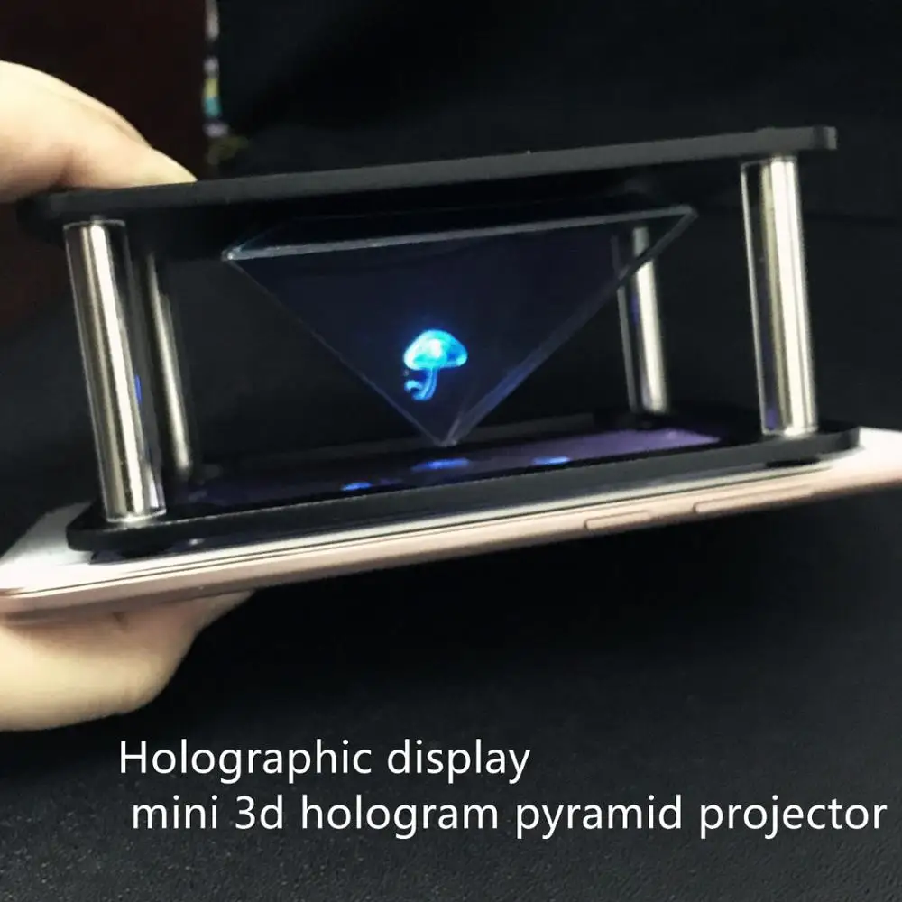 DIY holographic display 3d holographic projector stand hologram pyramid box