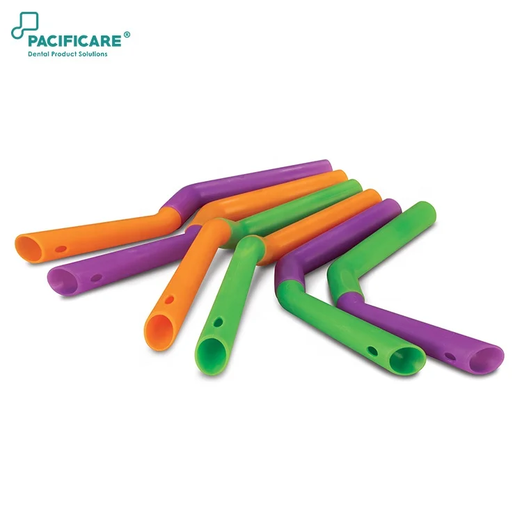 Disposable Flexible Ergonomic Purple Dental Suction HVE Tip