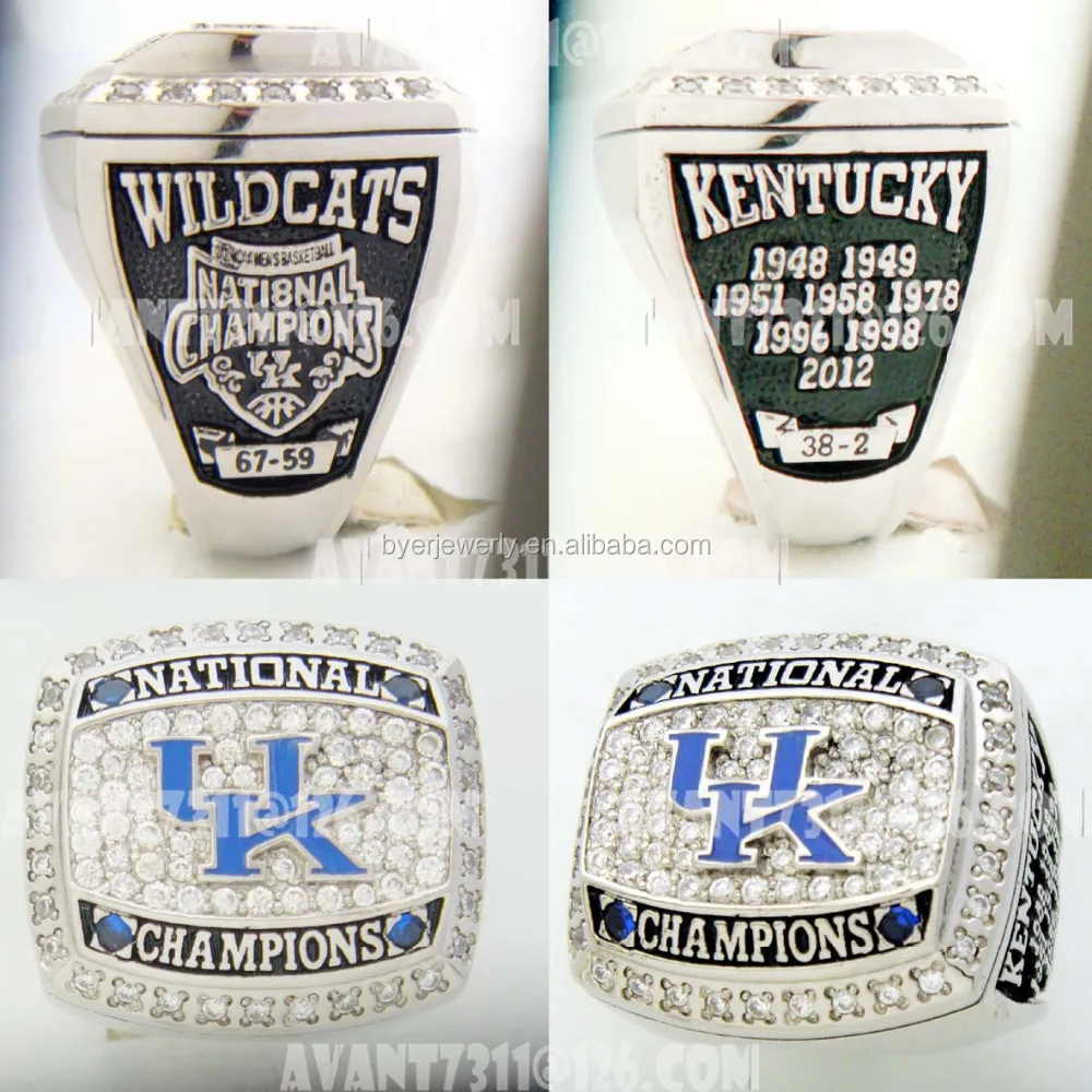 2012 SEC UK Kentucky Wildcats NCAA National Champions Basketball Championship Rings