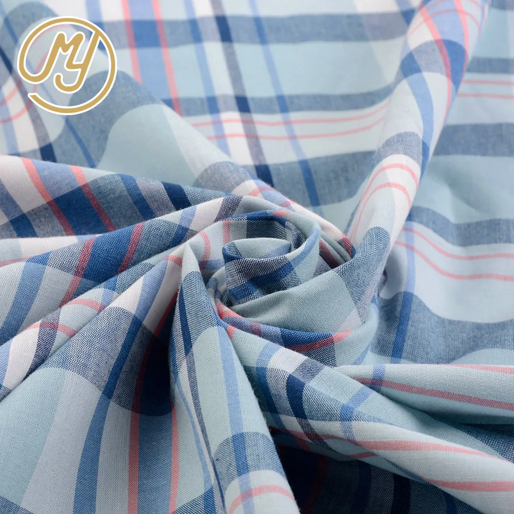 New Fashion Soft Hand Feel Dubai High Quality Stock 100 Cotton Check Shirt Fabric