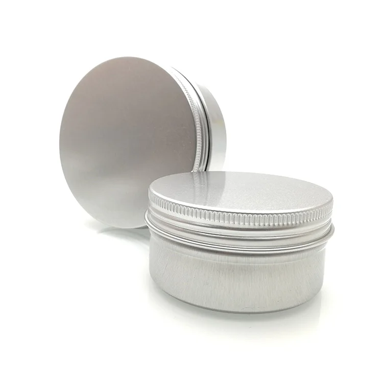 5g 10g 15g 30g 40g 50g 60g 80g silver aluminum jar 30 ml 50 ml aluminum jar container 60ml 80g 100g 120g aluminum jars for food