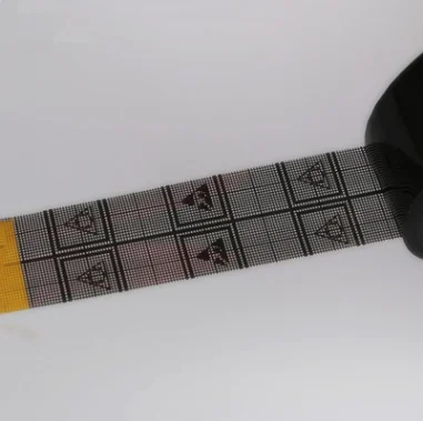 ESD tape anti-static packing boxs adhesive tape yellow anti-static grid(mesh) tape