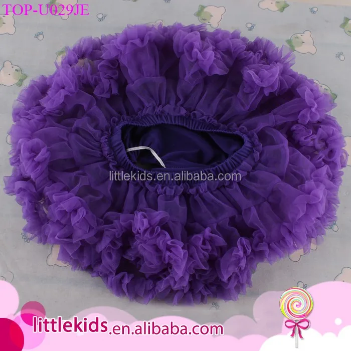 Boutique Baby Girls White Tutu Skirt Fluffy Chiffon Pettiskirts With Baby Diaper Cover Bloomers