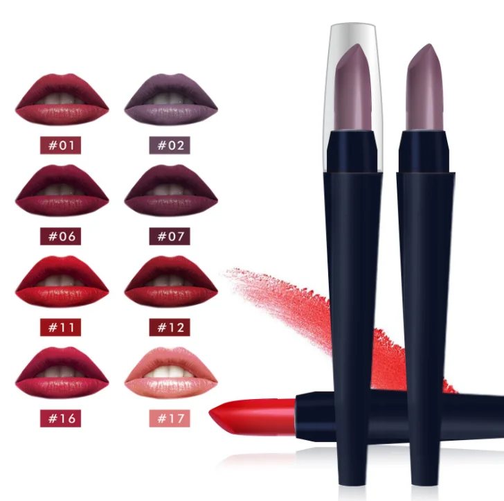 New Lipstick Makeup Waterproof Lip Colour Stick Nude Pigment Cosmetic Rouge a Levre Mat pintalabios 20 Color Matte Lipstick