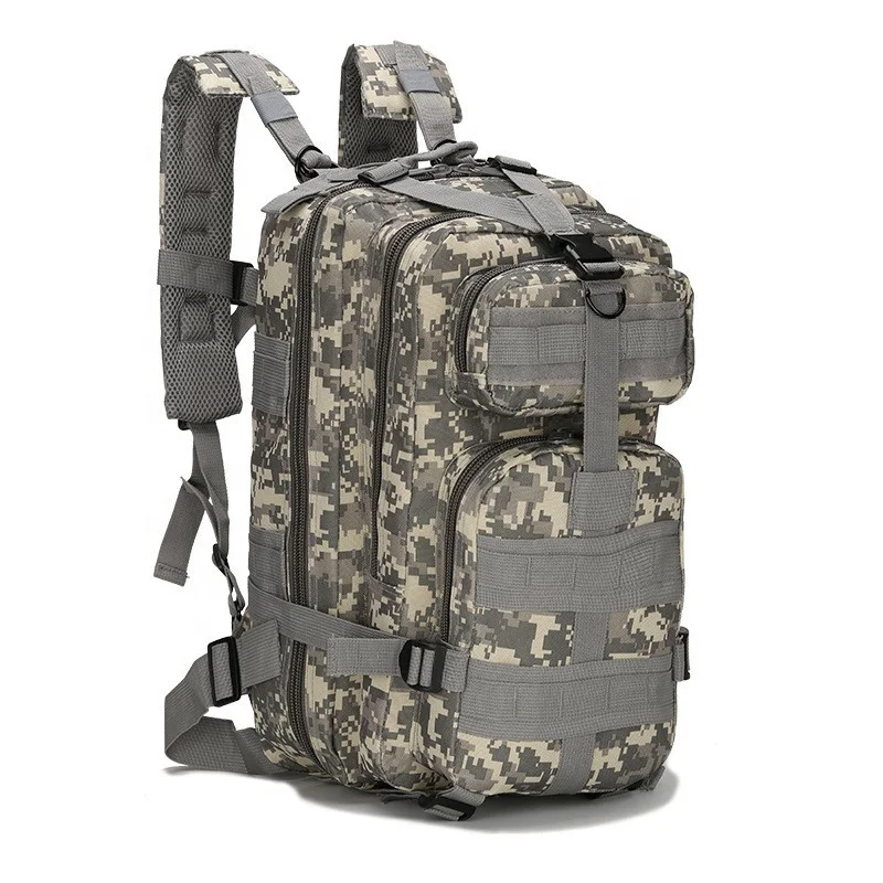 30L Camouflage Backpack Outdoor Molle Rucksack Waterproof Nylon Camping Backpack for Men and Women Camping Hiking Trekking