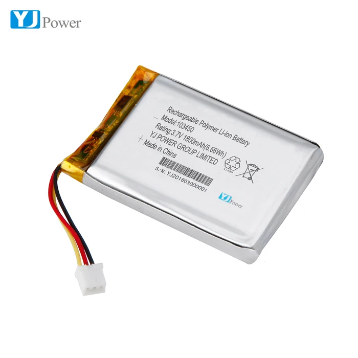 3 7 v 1800mah 103450 Li-Ion призматические литий-полимерные аккумуляторные