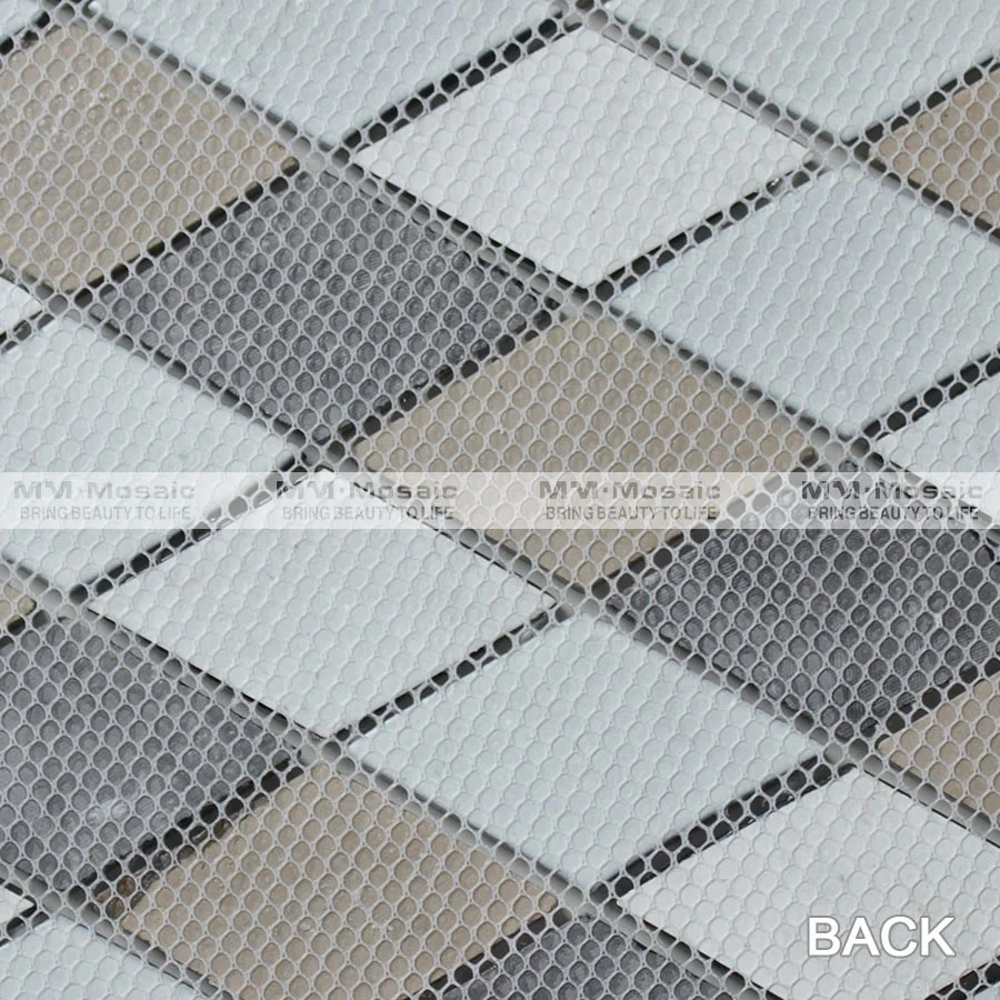 Домашний декор мозаичная плитка ручной работы из смешанного керамического стекла с ромбами