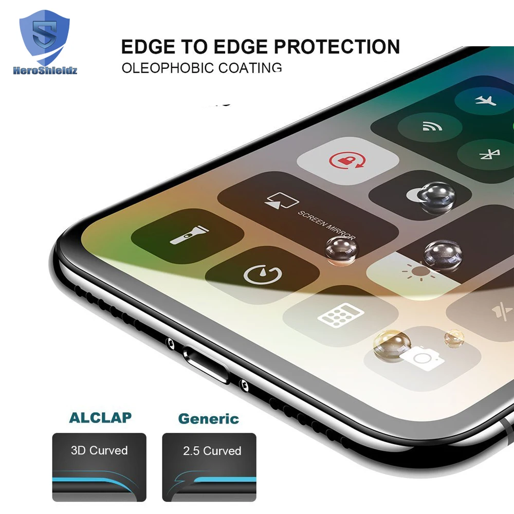 Wholesale Premium Quality For iPhone XS Screen Protector Tempered Glass, 9H 5D Full Coverage Glass Cover For iPhone XS No bubble