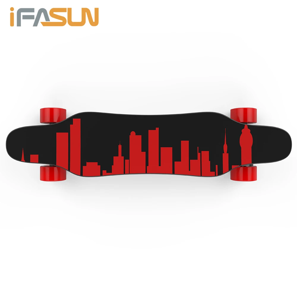 
680W Belt Motor Drive Custom Decks Electric Longboard Board Factory Electric Skateboard 
