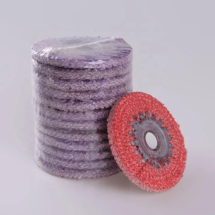 
customized size non woven oil sisal polishing wheel buffing pad 