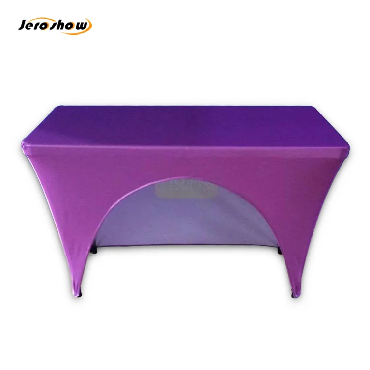 Wholesale Polyester 6ft 8ft Trade Show Custom Printed Standard Stretch Table Cover Exhibition Table Cloth