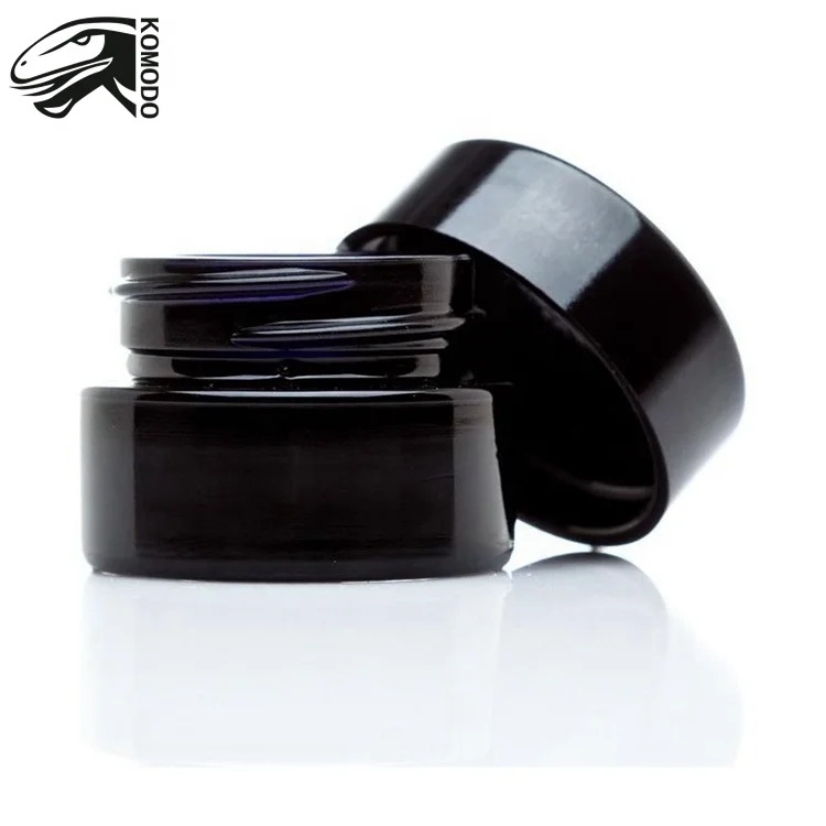 5ml Common Round Full Black Empty Bottle Jar Food Grade Concentrate