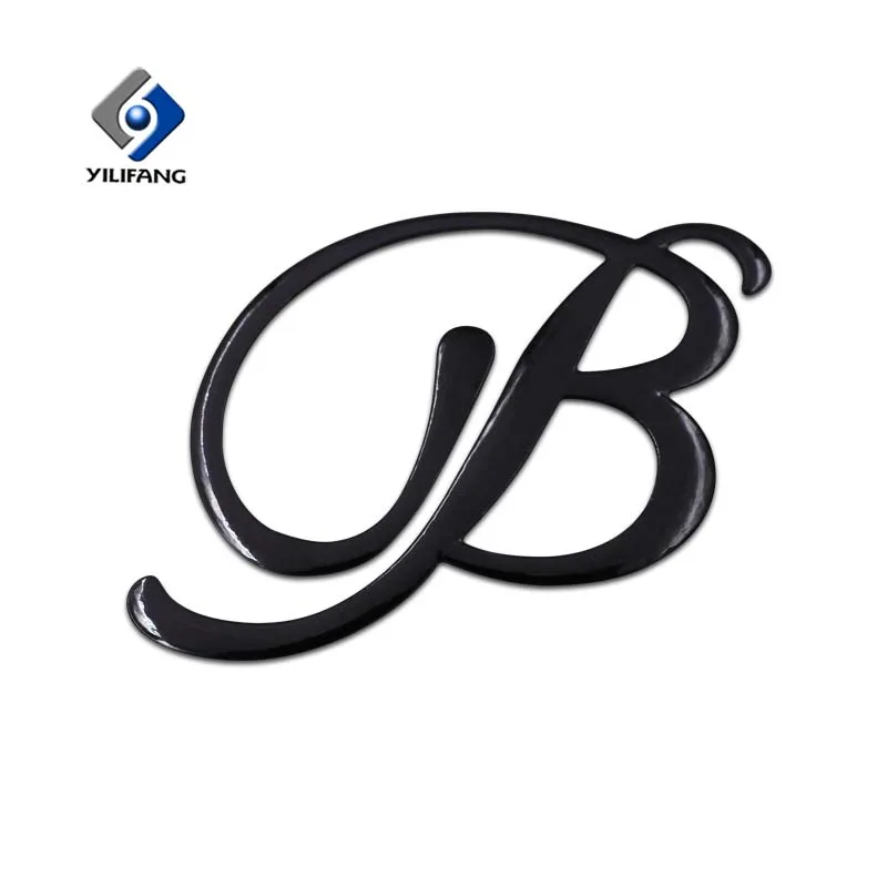  3d soft plastic label sticker emblem letter badge chrome sale emblems