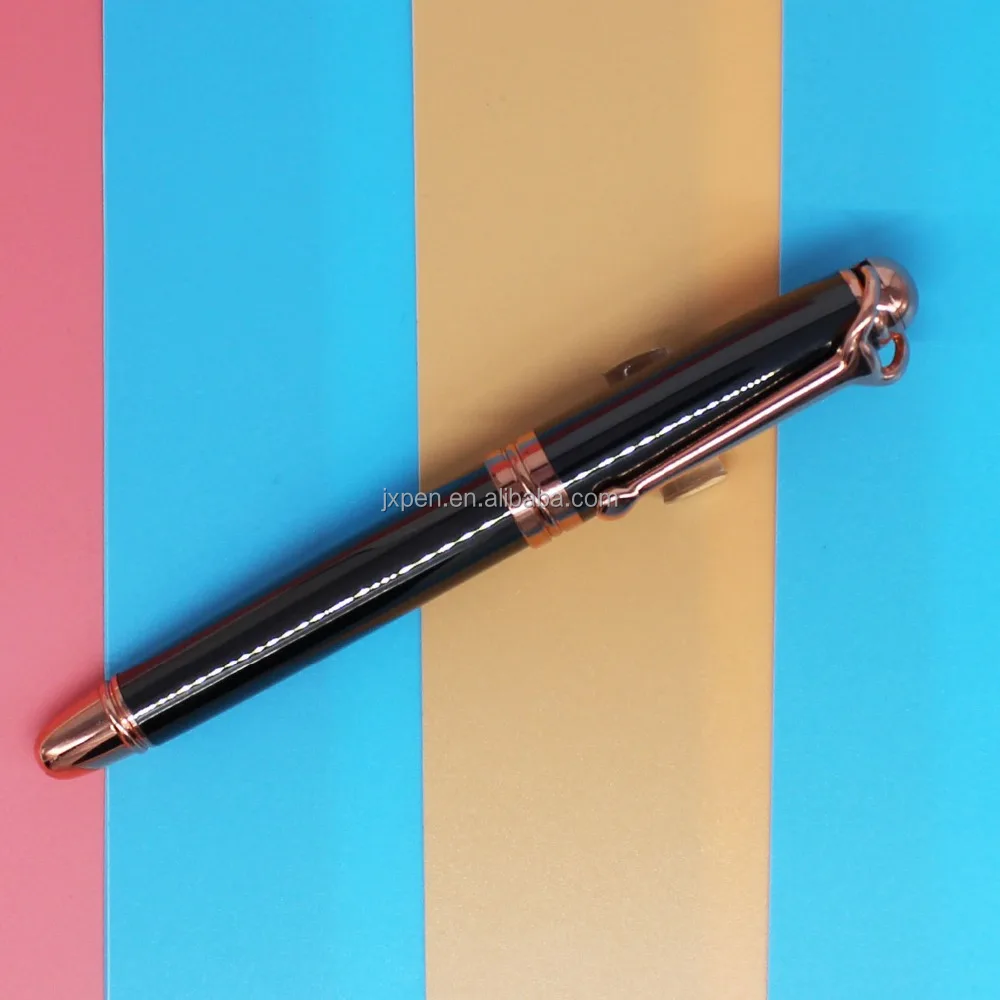 Wholesale alibaba business office gift heavy pen with private engraved logo rose gold metal roller ball pen