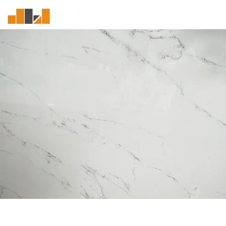 
White wall cladding Vanity top crystallized glass panel 