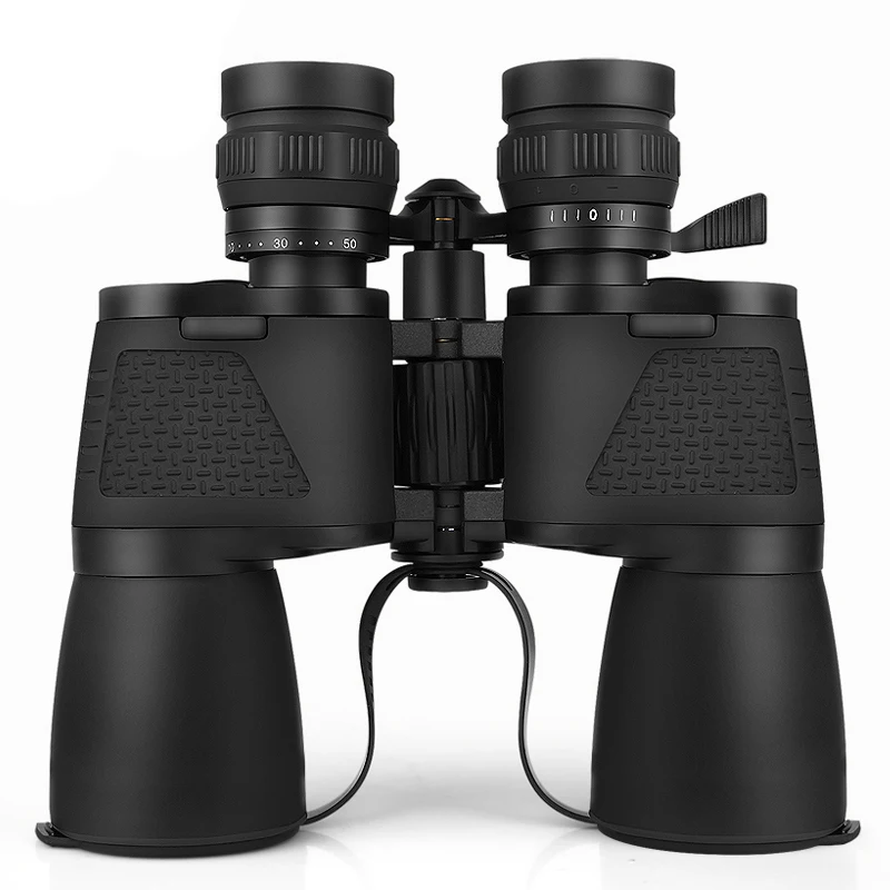 BIJIA 10-30x50 HD телескоп широкоугольный охотничья оптика зум Военный бинокль ночного