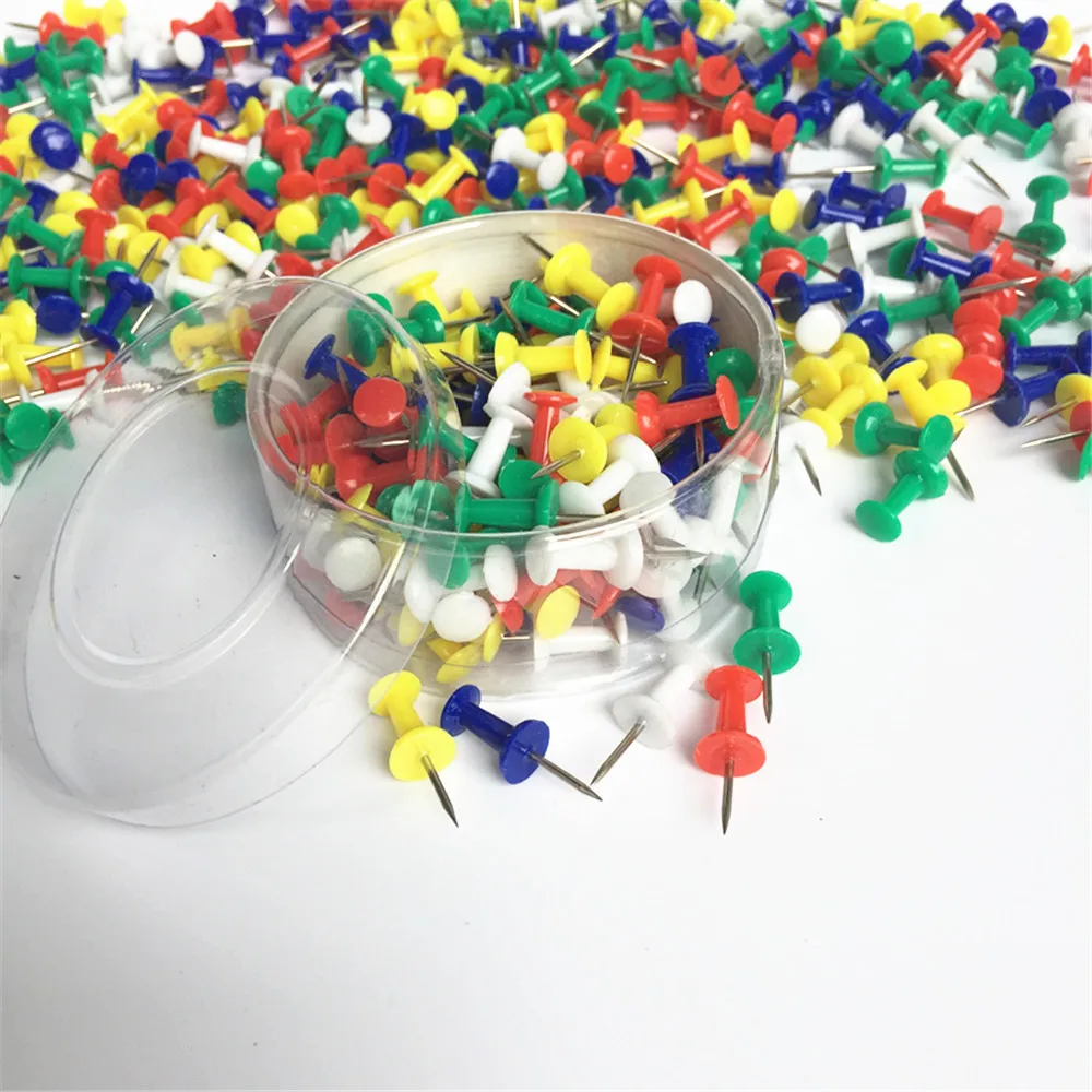 Thumb Tacks Silver Color Metal Push Pins Tacks Office Teacher School Students