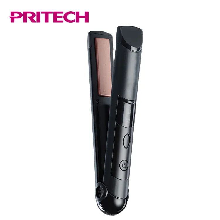 
PRITECH Hot selling usb charging rechargeable cordless hair straightener 