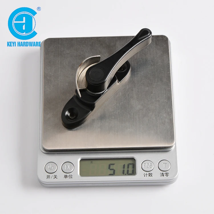 Цинковый сплав Черный цвет раздвижные окна полумесяцем