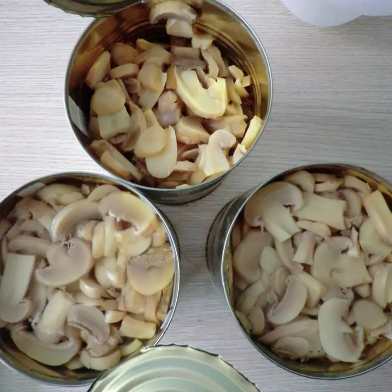 Direct factory sales of newly produced canned mushrooms featuring mixed pieces and stems of  mushrooms