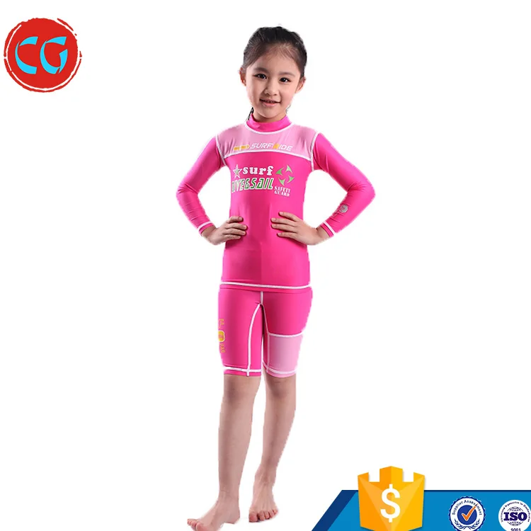New Style Kids Swimsuit Full Body Sports Skins Long-sleeve One Piece Beach Wetsuits for Diving Swimming