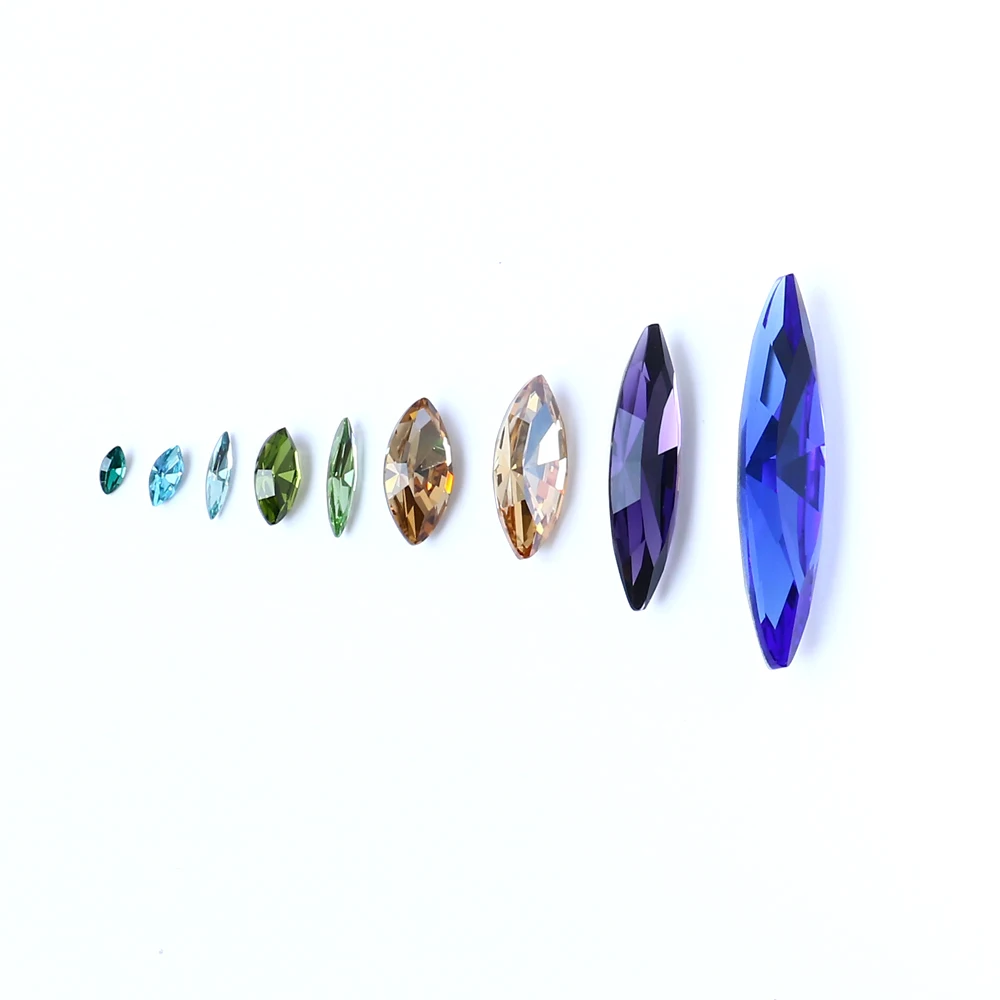 Wholesale Horse Eye Jewelry Making Point Back Rhinestone Crystal Beads