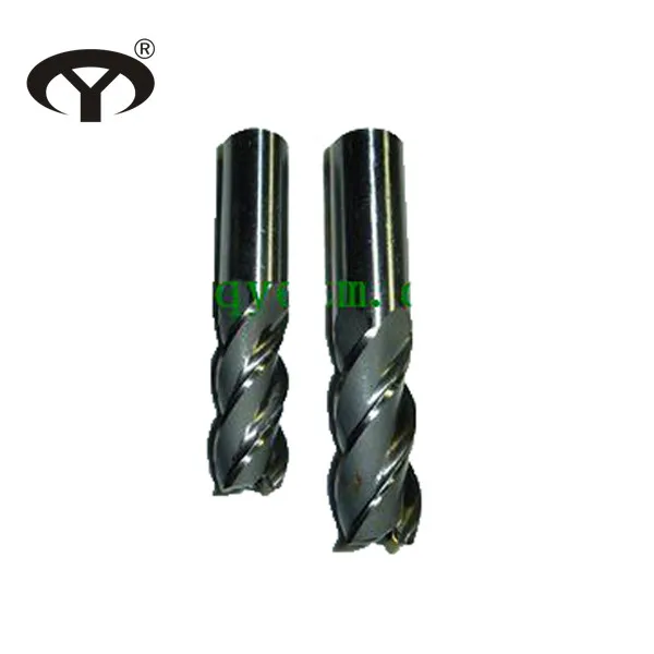 HSS M2/M35 4 flutes straight shank end mills