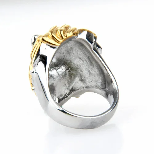 Hot Sell Classical Stainless Steel Men Ring Animal Head Lion Ring