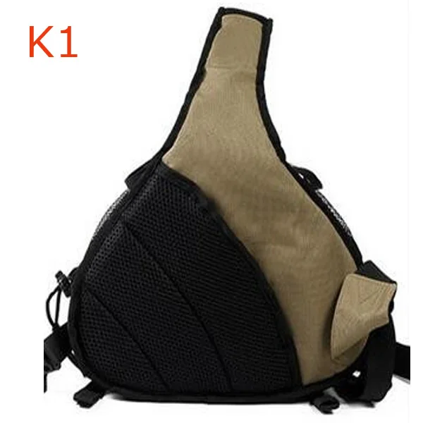 
K1 Professional Waterproof Shoulder Camera Case Triangle Outdoor Travel Photographic Carry Bags Army Green 