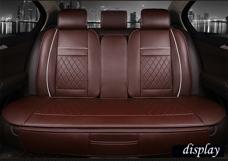 5D Leather Material Universal Seat Cover  and 7pcs No. of Seat Covers Luxury Car Seat Cover