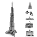 2016 New Hot 3D Jigsaw Puzzles for Kids 3D Nano Metal DIY Scale Model Building Architecture