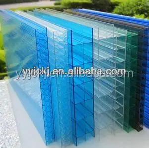 УФ-макролон 20 мм, прозрачный поликарбонатный лист для теплиц