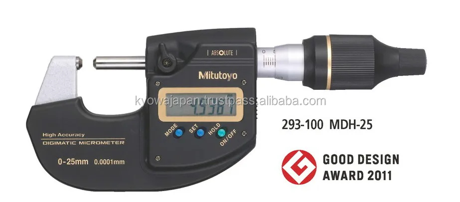 Japanese Mitutoyo digital caliper micrometer for submicron unit
