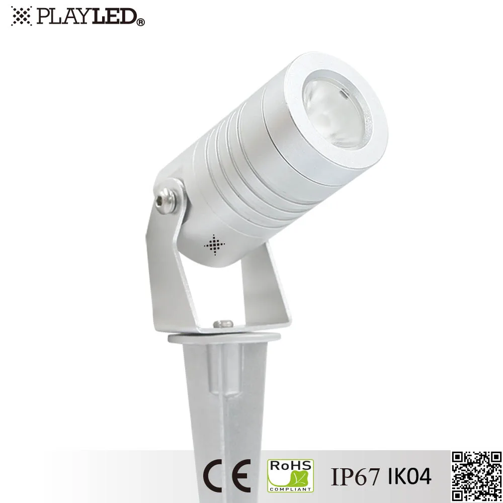 
3W Narrow beam IP67 outdoor landscape lighting spike lights 3W led garden light 