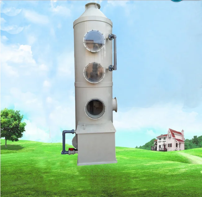 Polypropylene water spray waste gas absorption tower