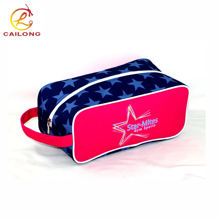 Custom logo storage polyester outdoor durable shoe sports bag