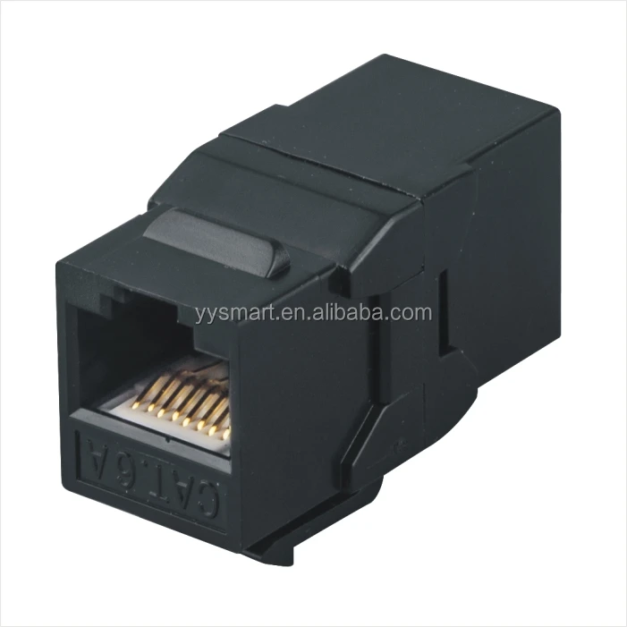 Черная Встраиваемая муфта RJ45 Cat6a