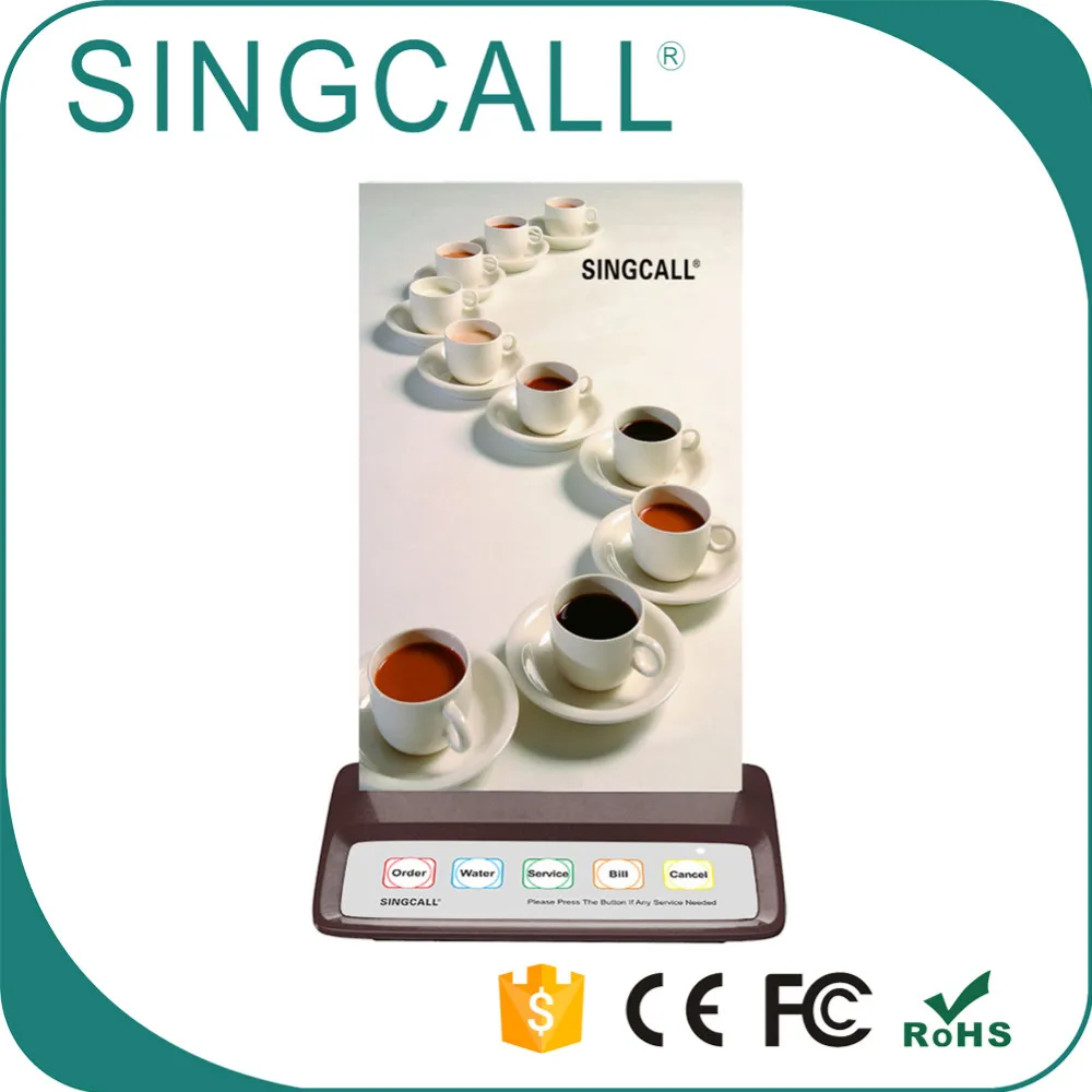  Пейджер SINGCALL с 5 кнопками беспроводная система вызова