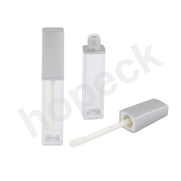 
Cosmetic square/round Transparent Lip Gloss Container Lipgloss Tube with ABS cap, MOQ 15000pcs, quick lead time 