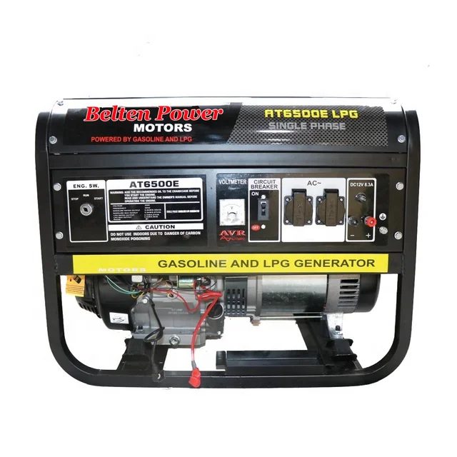 Powerful Generator Gasoline 3 Phase Gasoline Generator 6kw Portable Gasoline Generator