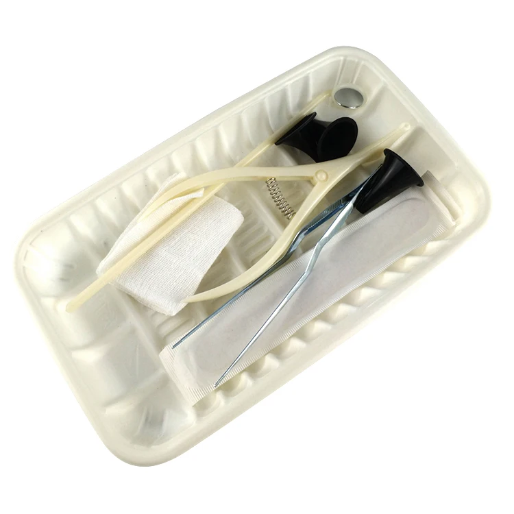 ISO Surgical ENT Examination Set  ear funnel speculum laryngeal mirror