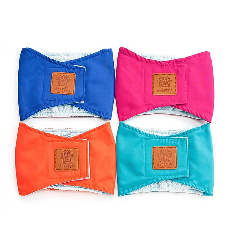 Male Dog Diapers Reusable Belly Bands for Small Medium Dog Diaper Male Washable Pet Underwears Nappies