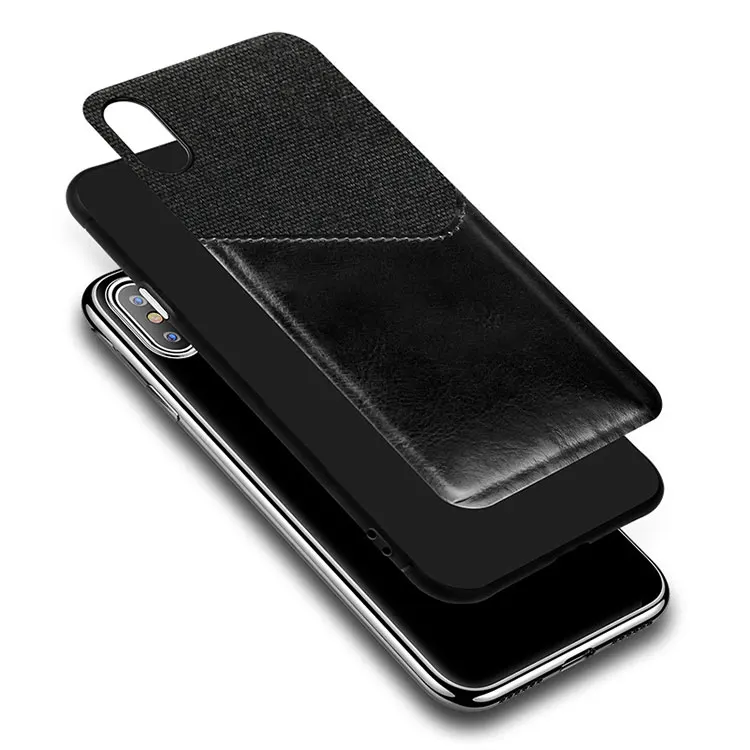 Free Shipping Leather Phone Case For iPhone X XR XS MAX 6S 7 8 Plus Credit Card Pocket Slots For Samsung S8 S9 Note 8