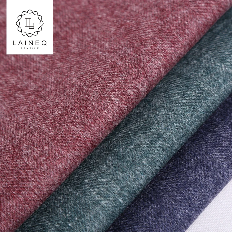 STOCK 2019 low price herringbone 50% wool fabric for overcoats