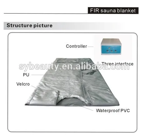 горячей продаёа тепла терапии портативный 3 зоны лучей тепловые тела похудения спа подогревом сауна одеяло