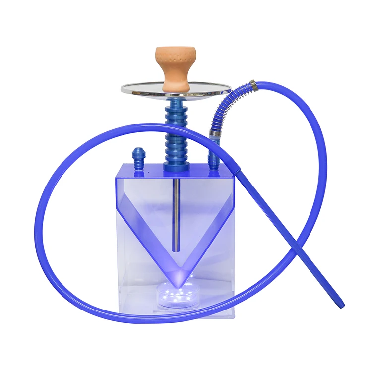 Портативный кальян со светодиодной подсветкой, лучший кальян, оптовая продажа, чашка для кальяна, портативный кальян, пластиковый кальян для продажи