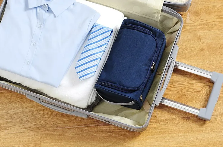 
Polyester waterproof travel shaving bag men toiletry bag 